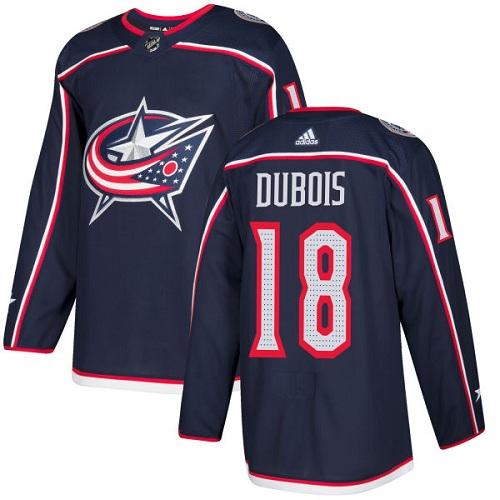 Adidas Men Columbus Blue Jackets 18 Pierre-Luc Dubois Navy Blue Home Authentic Stitched NHL Jersey